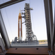 After Failed Tests, Launch of NASA’s Megarocket Won’t Happen Until at Least August - Gizmodo 2 NASA’s SLS rocket as seen through the windows of Firing Room One in the Rocco A. Petrone Launch Control Center at Kennedy Space Center, Florida.